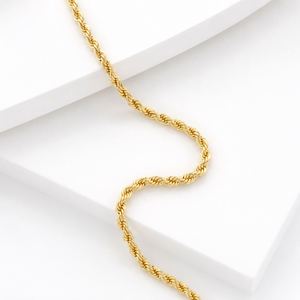 Wholesale Brass Non-Tarnish Waterproof 14K 18K Gold Plated Link <b>Chain</b> 2.5mm 5mm 8mm Thick <b>Rope</b> Necklace for Men - Product Image 3