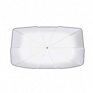 Pare-soleil de voiture en acier inoxydable réfléchissant au laser, isolation thermique estivale, protection UV, pliable, pour pare-brise avant - Product Image 1