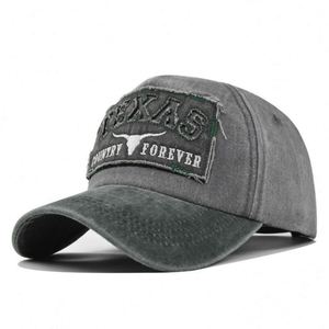 Factory Supply Customized Sporty American Style Texas 100% Cotton Baseball Caps Vintage Washed Distressed <b>Patch</b> Embroidery - Product Image 4