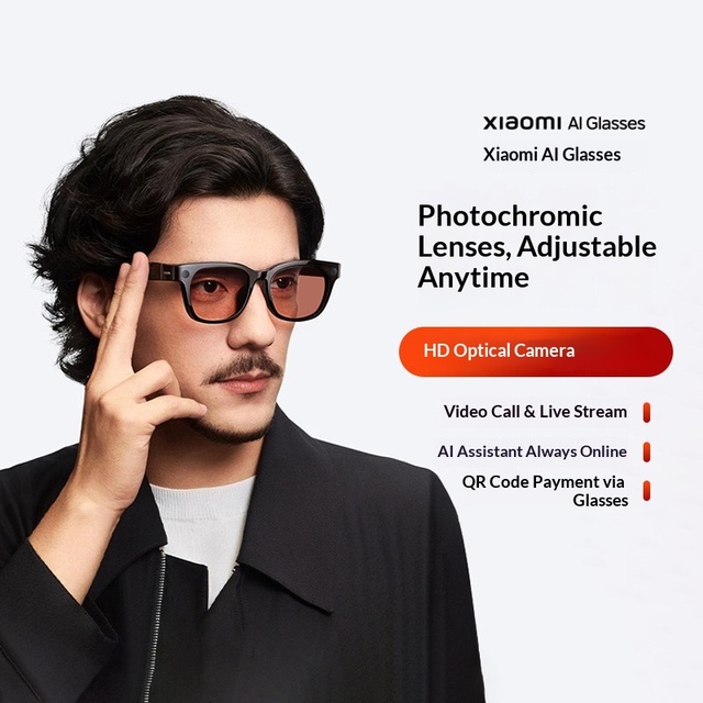 For AI Glasses Bone Conduction Shooting Classmate Open Audio Color-Changing Lens Long-Lasting Video Call Live Smart Glasses