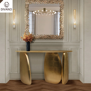 <span class=keywords><strong>Console</strong></span> de luxe moderne en laiton doré, meuble de couloir, buffet design pour entrée - Product Image 2