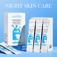 Nouveaux produits de soins de la peau masque facial au lait céramide hydratant apaisant réparation peau du visage bonne nuit de sommeil masque facial en gelée