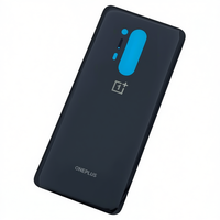 Coque arrière de remplacement noire en ABS pour OnePlus 8 Pro 5G