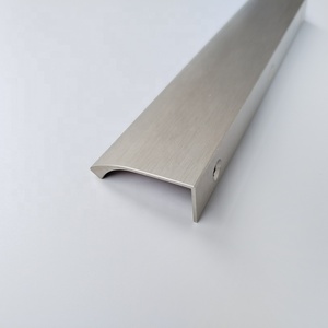 Aluminum Profile Furniture Handle Concealed Edge Pulls L Shape for Home Kitchen Living Room <strong>Door</strong> Drawer Cabinet - Product Image 6