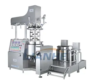 Vácuo elevador hidráulico misturador homogêneo linha produção gel ultra-som Gel Making Machine