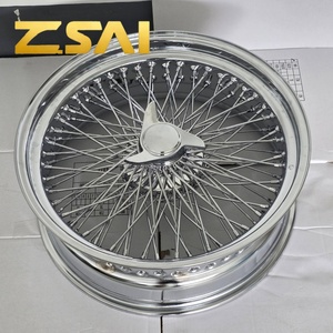 Rines de Lujo Cromados de 15x6, 16x5, 20x8, 16, 15, 17, 18, 19, 20, 22 Pulgadas con 54, <span class=keywords><strong>60</strong></span>, 72 Radios y Diseño Cruzado para <span class=keywords><strong>JAGUAR</strong></span> - Product Image 1