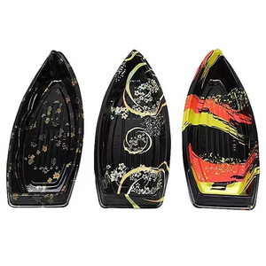 JY-87103 Disposable wholesale food container box plastic fish packing box Plastic sushi tray