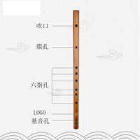 Wholesale Nice Price Wind Instrument Professional C/D/E/F/G Tone Key Chinese Bamboo Flute