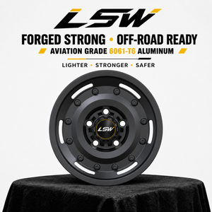 ล้อฟอร์จ LSR8002 6x139.7 ขนาด 17 18 20 นิ้ว ดีไซน์ใหม่มาแรง สีดำด้าน สำหรับรถจี๊ป ฟอร์ด โตโยต้า - Product Image 4