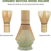 Ensemble de matcha japonais personnalisé, bol en céramique en porcelaine, fouet en bambou chasen, cuillère à matcha, emballage écologique, logo personnalisé