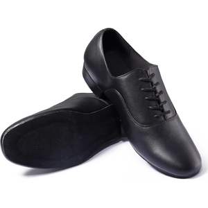 Chaussures de danse latine Dynadans pour homme en cuir véritable, talon plat, pour salsa, tango, valse - Product Image 5