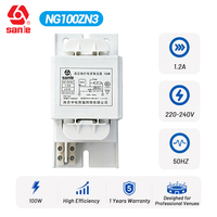 Ballast magnétique Sanle 1.2A 100W pour ampoule HPS Sodium haute pression 220-240V 50Hz avec fil de cuivre, garantie 1 an