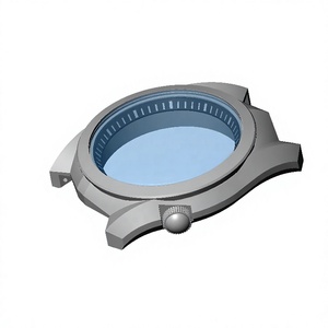 Boîtier de montre en acier inoxydable 316L de 40 mm, design automobile, compatible avec cadran de 28,5 mm, mouvement NH34/5/6/8/70/1/2, verre saphir, lunette à vis - Product Image 4