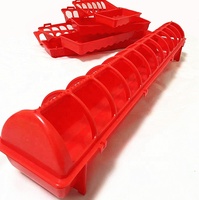 Nouvelle mangeoire à poulet en plastique de 65 cm, grande mangeoire portable pour animaux d'élevage