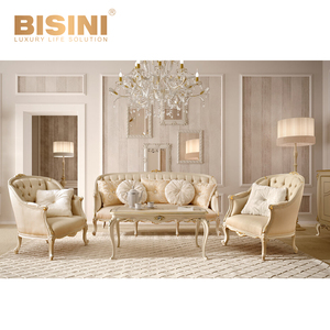 BISINI Canapé en cuir véritable pour salon - Ensemble de canapés, fauteuil individuel, canapé simple - Product Image 6