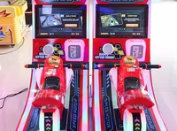 Machine de jeu de course vidéo à pièces Offre Spéciale Simulateur de conduite de moto interactif pour une expérience de conduite passionnante