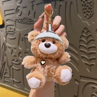Pendentif Ours en Peluche en Gros, Porte-clés Jouet en Peluche, Breloque de Sac, Rembourrage Coton PP, Décoration Mignonne pour Sac à Dos, Utilisation pour Fêtes, Unisexe, 12cm