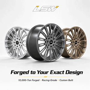 ล้ออัลลอย LS8146 ขนาด 5x114.3 5x120 5x112 19 นิ้ว โครเมียม ลายหลายก้าน ขอบฟอร์จ สำหรับ BMW Audi VW Golf - Product Image 5