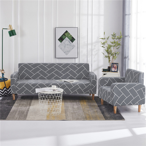 Vente en gros de housses de <span class=keywords><strong>canapé</strong></span> sectionnelles élastiques en Spandex imprimées à carreaux extensibles housses de <span class=keywords><strong>canapé</strong></span> - Product Image 3