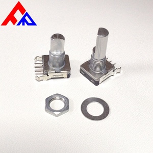 Encodeurs rotatifs étanches EC11 à 3 broches, à arbre plat, à arbre moleté, à insertion latérale, haute stabilité, vente en gros pour fabricants - Product Image 4
