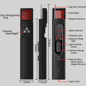 Xách tay RF tín hiệu GPS Tracker Bug Detector <span class=keywords><strong>Spy</strong></span> chống gián điệp máy ảnh Detector <span class=keywords><strong>GSM</strong></span> thiết bị Finder X13 mini chống gián điệp máy ảnh Detector - Product Image 3