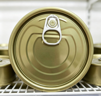 Haute Qualité 307 #   Couvre-boîte en aluminium chromé de 83,3 mm à ouverture facile pour boîtes de thon et de sardines