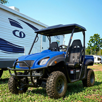 Kingwoo Véhicule électrique certifié EEC 4 places, buggy automatique, UTV 60V avec batterie 8V 150Ah et autonomie de 80 km