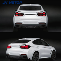 Feux arrière HETOP X6 F16 2014-2020 Rouge et Fumé, édition Venom, LED, Plug and Play, DRL pour BMW