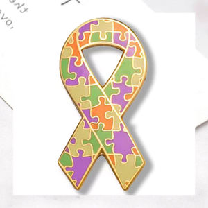 Abzeichen Pin Emaille Großhandel Personal isierte Metall Handwerk Blank Awareness Abzeichen Revers Brustkrebs Emaille Pin - Product Image 4