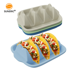 Küche Serviert ablett Teller halter Ständer Taco Grill Rack Silikon Taco Halter und Mais Tortilla Tablett - Product Image 3