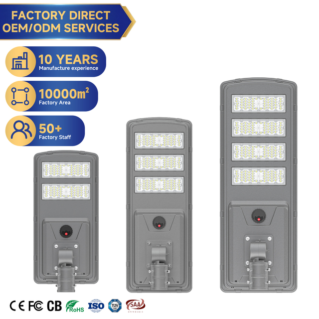 High Quality LED Outdoor Solar Street Light IP65 Waterproof with Smart Control DC Powered for Street Highway & Garden Use