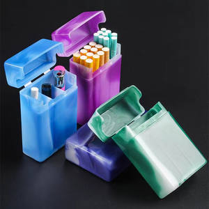 Boîte à cigarettes en plastique Portable étanche à l'humidité Accessoires pour fumeurs boîte à cigarettes en plastique acrylique personnalisé cigarette en gros - Product Image 3