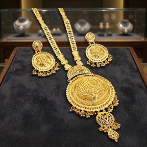 Wholesale Forming 14K 18K 24K Micro Gold Filled <b>Long</b> <b>Necklaces</b> Set, Traditional Design Jewelry Set, Fashion <b>Long</b> <b>Necklaces</b> Set. - Product Image 4