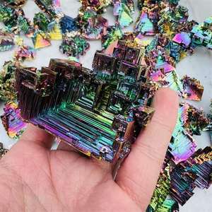 Vente en gros <span class=keywords><strong>de</strong></span> pierres minérales naturelles brutes en cristal <span class=keywords><strong>de</strong></span> <span class=keywords><strong>bismuth</strong></span> pour décoration cadeau - Product Image 3