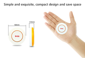 <span class=keywords><strong>Alarme</strong></span> personnelle sans fil RF433MHZ, bouton d'appel d'urgence pour la sécurité des personnes âgées, dispositif d'alerte portable, sangle de cou, bracelet d'appel SOS - Product Image 6