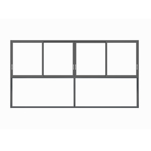 Finestre Scorrevoli Orizzontali Moderne in Vetro con Profili in Lega di <span class=keywords><strong>Alluminio</strong></span> per Edifici, Uffici, Dormitori, Appartamenti e Hotel - Product Image 1