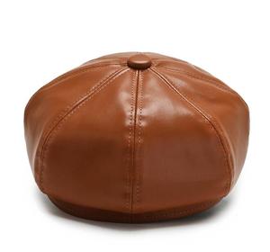 Casquette octogonale en PU, casquette Ivy, béret pour femme, vente en gros, qualité supérieure, classique, pas cher, réglable, en cuir, multicolore ou personnalisable - Product Image 6