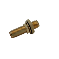 Conector Coaxial RF Personalizado, Impermeable, SMA Hembra a SMA Hembra, Tipo Bulkhead Jack