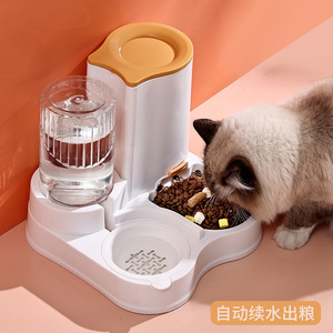 Automatic Pet Feeder With Water Dispenser For Cats And Dogs Multifunctional Food Bowl With Filter And Push <b>Switch</b> Design - Product Image 3
