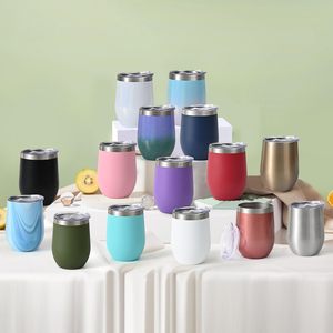 Gobelet à vin isotherme en acier inoxydable en forme d'œuf avec logo personnalisé, isolation thermique de 6 à 12 heures, portable - Product Image 2