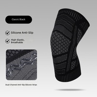 Genouillères de sport tricotées, compression élastique, respirantes, en nylon, pour le basketball, la course à pied, le volley-ball, l'entraînement