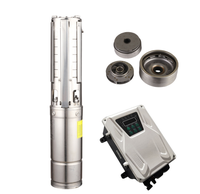 Pompe à eau solaire FLD, pompe submersible pour puits en acier inoxydable, moteur sans balais, haute pression, 3/4/6 pouces, pour l'irrigation