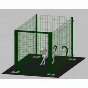 Recinto Modular para Perros de Hierro Galvanizado y Pintado de Verde con Postes Atornillados 200x100x142cm, Puertas y Corrales para Mascotas - Product Image 1