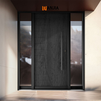 Portes d'entrée en métal avec éclairage latéral, portes en aluminium thermolaqué, portes de sécurité – Solutions complètes pour projets, prix de gros