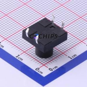 UK-B0224-G10-250 Tactile <b>Switch</b> Through hole-4P,12x12mm <b>Switch</b> Single Pole Single Throw Round Button 2.5N Through Hole - Product Image 2