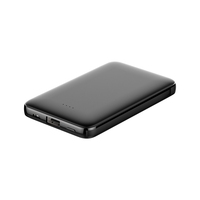 Chargeur portable de vente chaude 5000mAh Power Bank câble intégré de carte mince avec batterie LI-Polymer électronique grand public