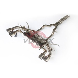 ท่อไอเสียแบบ Catback สแตนเลส Vortex SS304 พร้อมวาล์วและปลายท่อแบบ Quad Outlet สำหรับ Jaguar F-Type Sport Muffler - Product Image 3