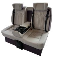 Sièges de massage confortables modifiés pour voiture électrique de luxe VIP, table de console centrale pour conversion de fourgonnette d'affaires V-Class Alphard