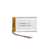 Baterai Lithium Ion Polymer 703048 3.7V 1000mAh LP703048 Baterai Lipo Isi Ulang Dengan Kabel