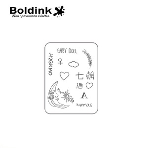 <span class=keywords><strong>Tatuaje</strong></span> Semipermanente Boldink Personalizado con Diseño de Luna y Estrella, Tinta Jagua Resistente al Agua de Larga Duración (2 Semanas) para Arte Corporal en Bebés - Product Image 3